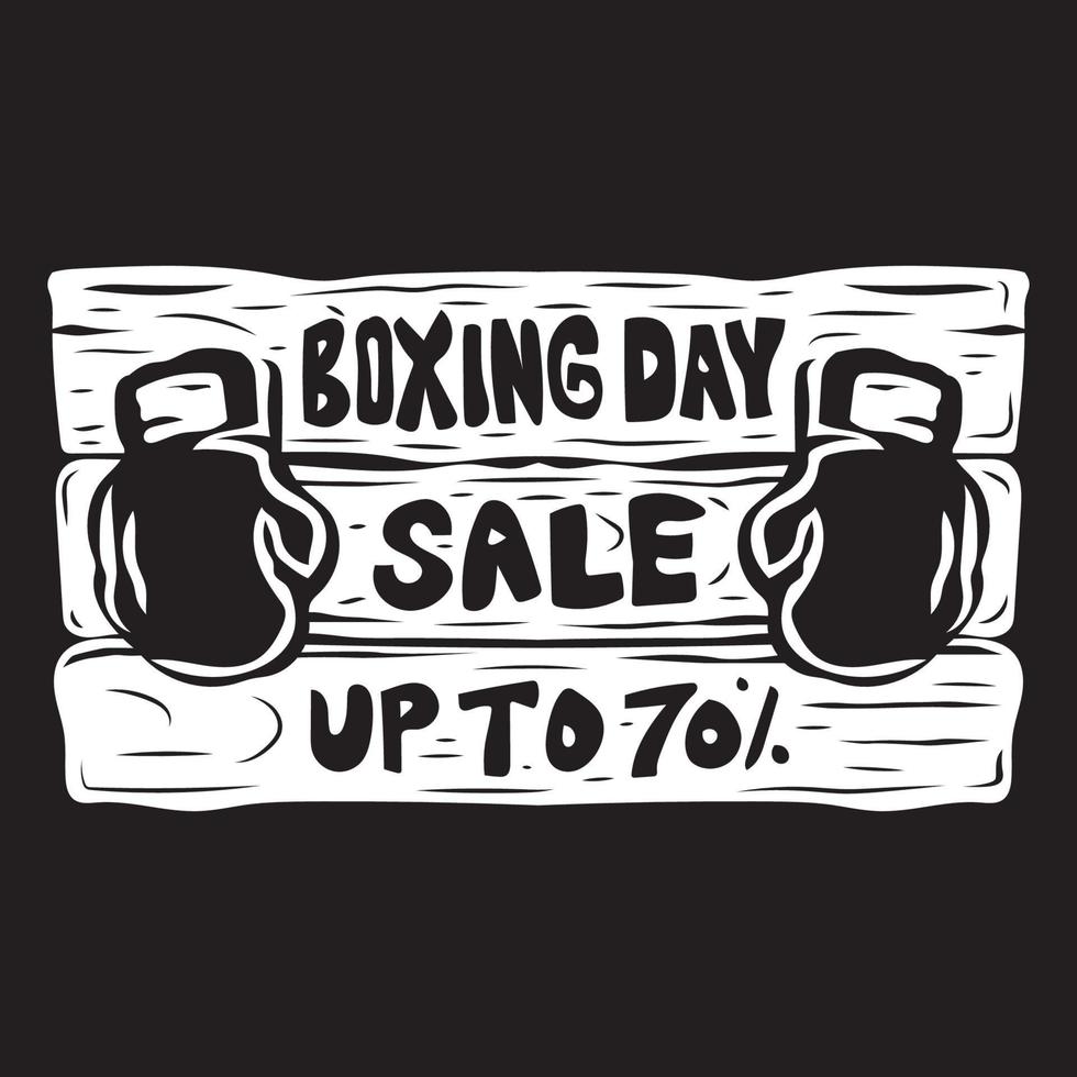 Modelo de banners de venda de boxing day desenhado 30ss.epshand vetor