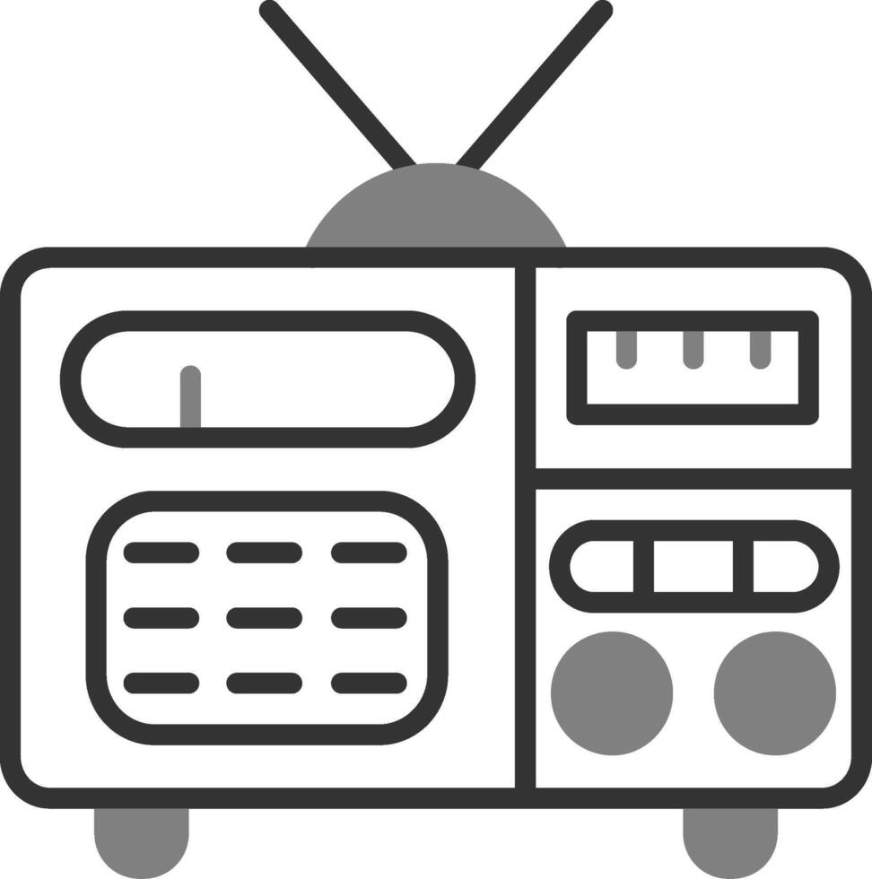 ícone de vetor de rádio