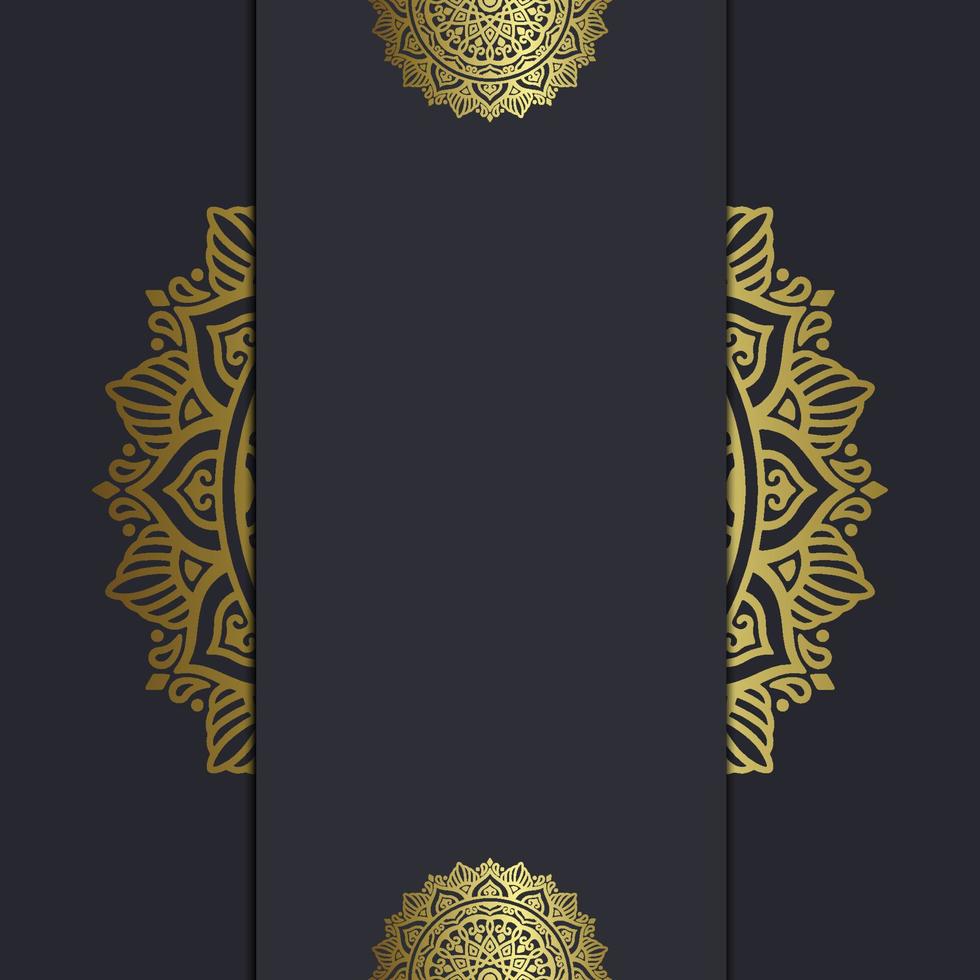 Fundo de mandala ornamental de luxo com padrão oriental islâmico árabe estilo premium vetor vecto gratuito