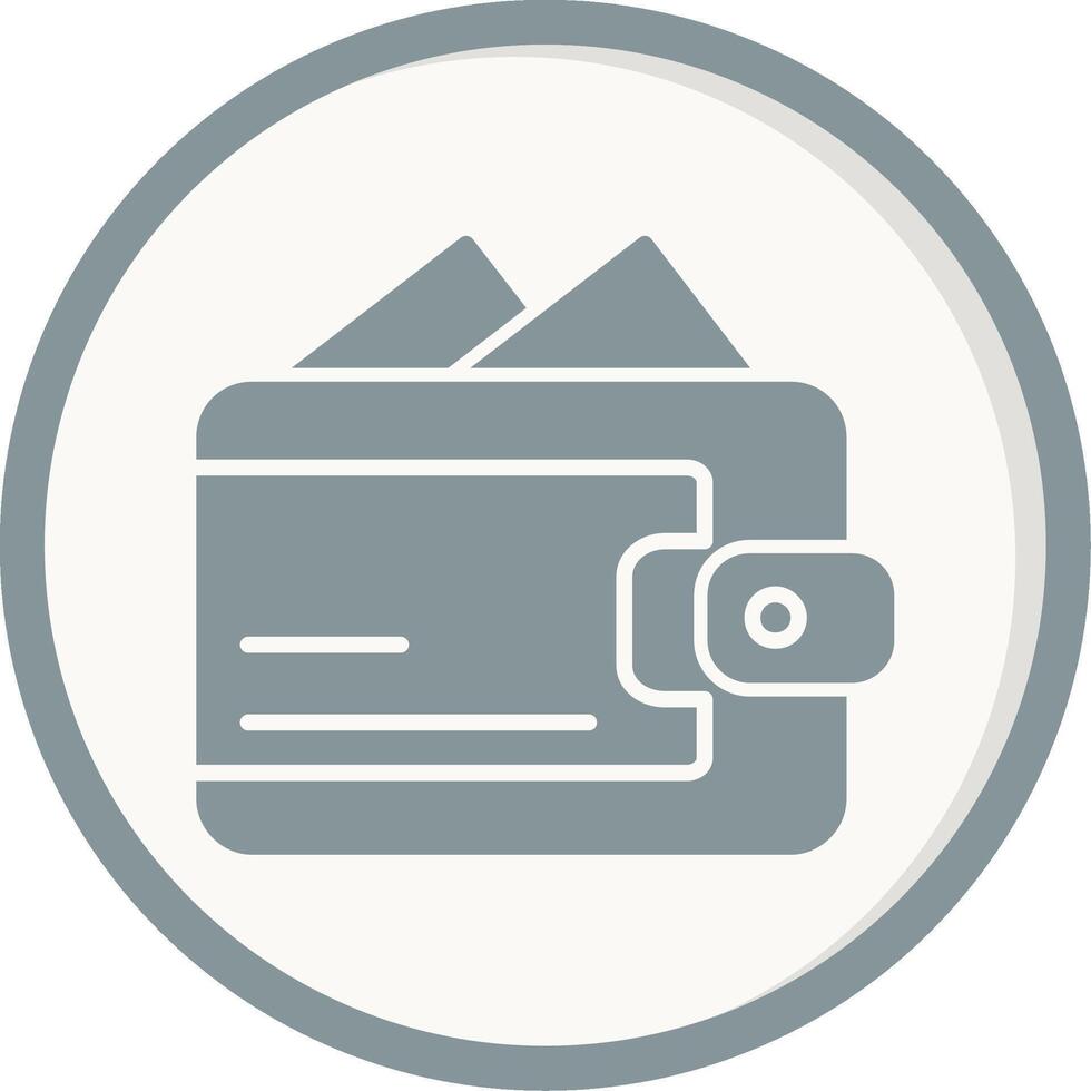 ícone de vetor de carteira eletrônica