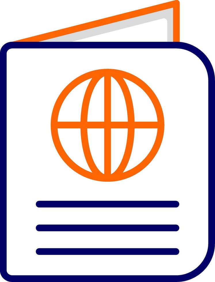 ícone de vetor de passaporte