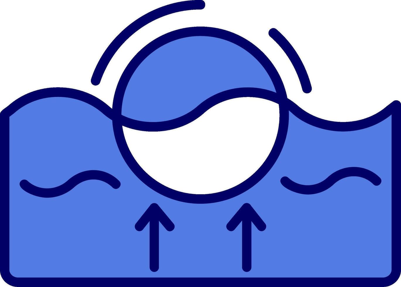 ícone de vetor flutuante
