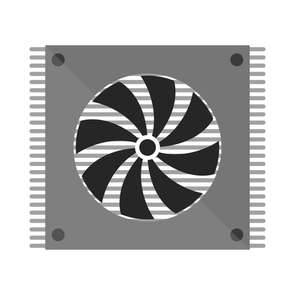 equipamento de ventilador de computador vetor