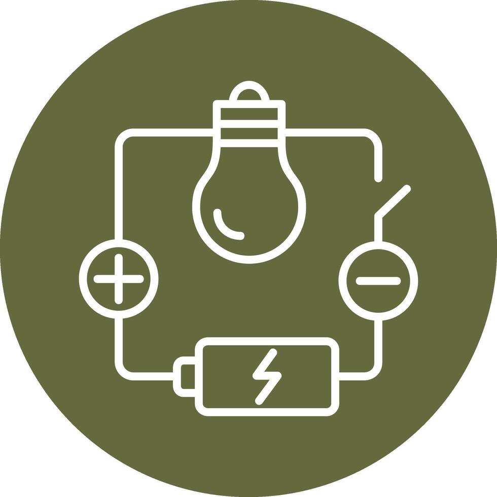 ícone de vetor de circuito elétrico