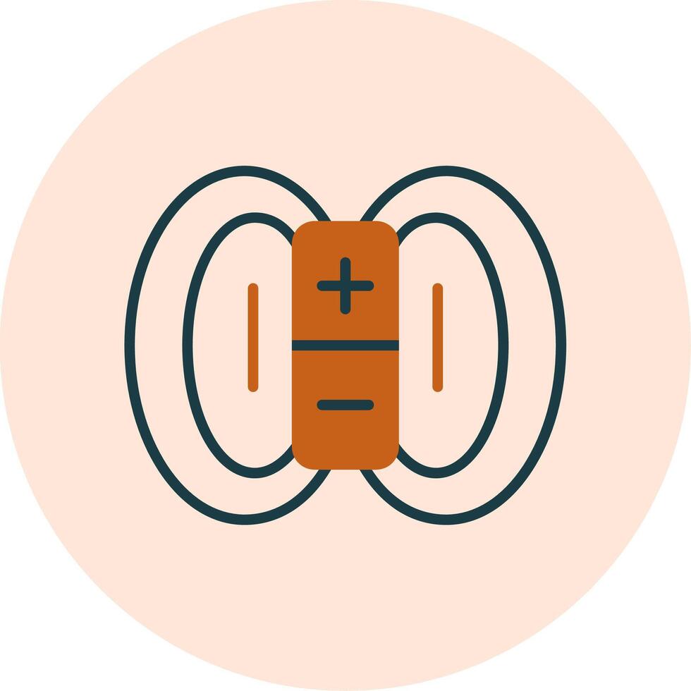 ícone de vetor de campo magnético