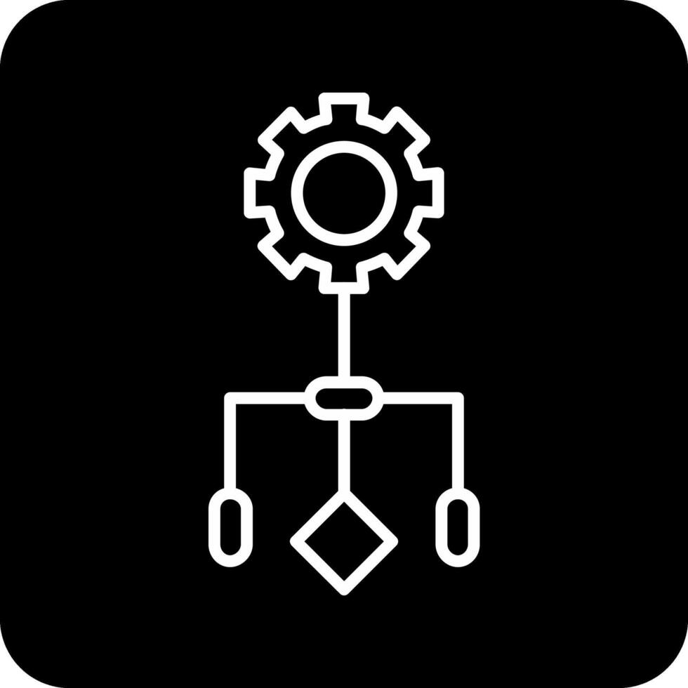 ícone de vetor de fluxo de trabalho