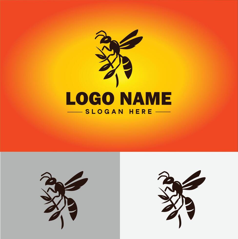 formiga logotipo insetos ícone companhia marca o negócio formiga logotipo modelo editável vetor