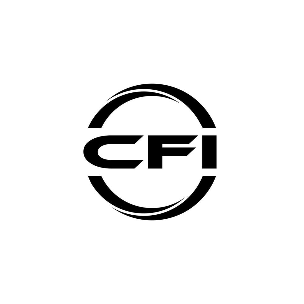 CFI carta logotipo projeto, inspiração para uma único identidade. moderno elegância e criativo Projeto. marca d'água seu sucesso com a impressionante isto logotipo. vetor