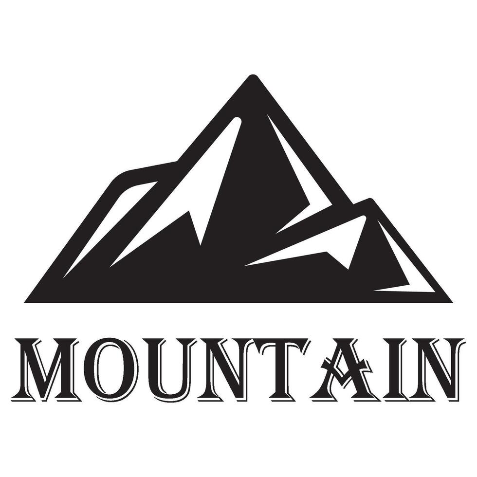 modelo de design de vetor de logotipo de ícone de montanha