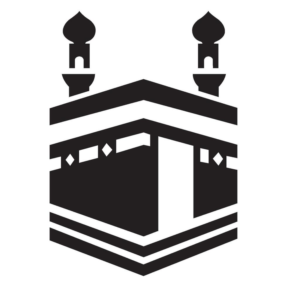modelo de design de vetor de logotipo de ícone kaaba