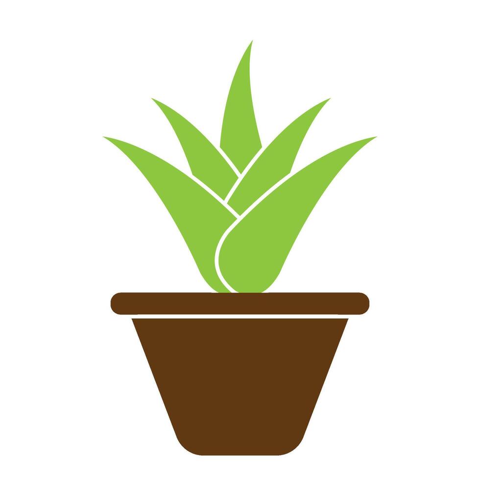 modelo de design de vetor de logotipo de ícone de aloe vera