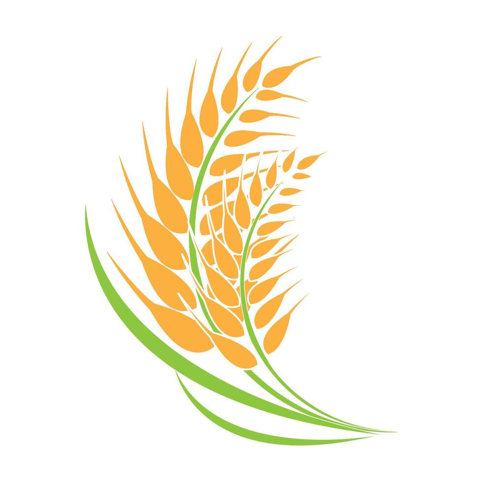 arroz ícone logotipo vetor Projeto modelo