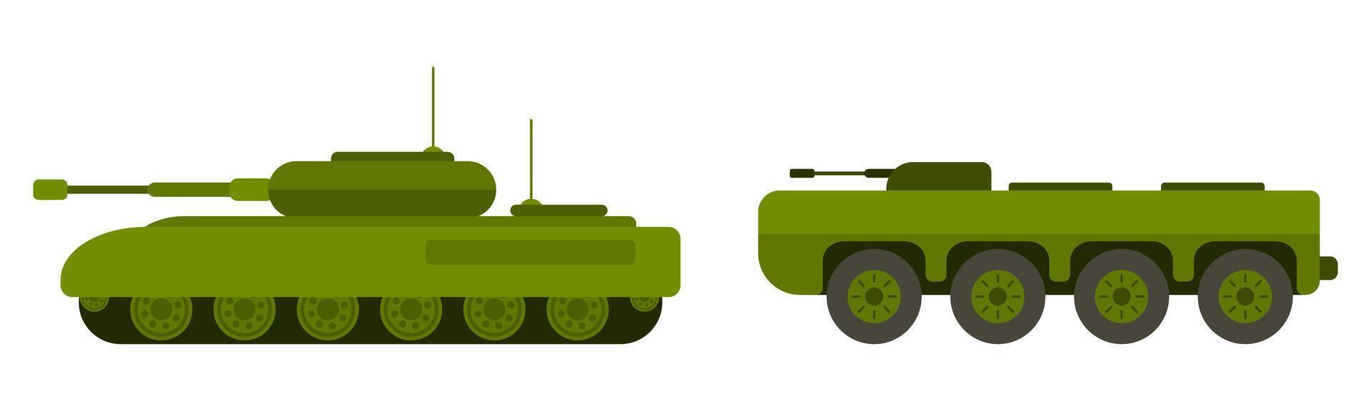 tanques seleção simples opção militares equipamento vetor