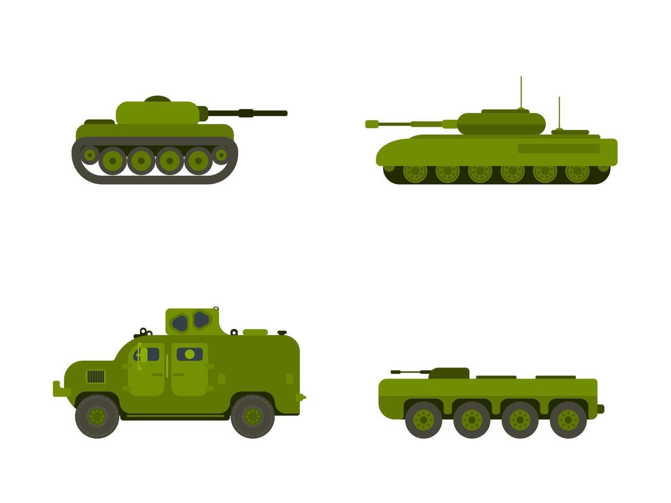 tanques e infantaria brigando veículos transporte Novo vetor