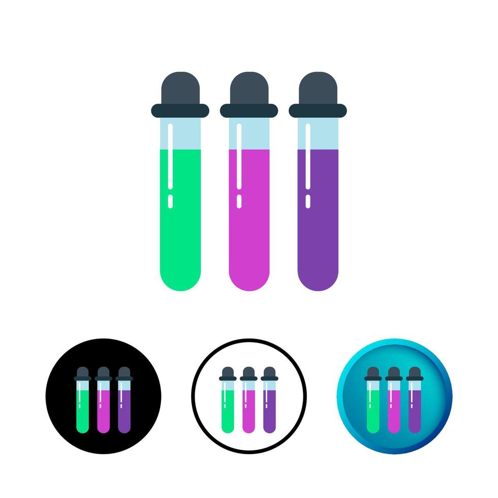 ilustração abstrata do ícone do tubo de ensaio vetor