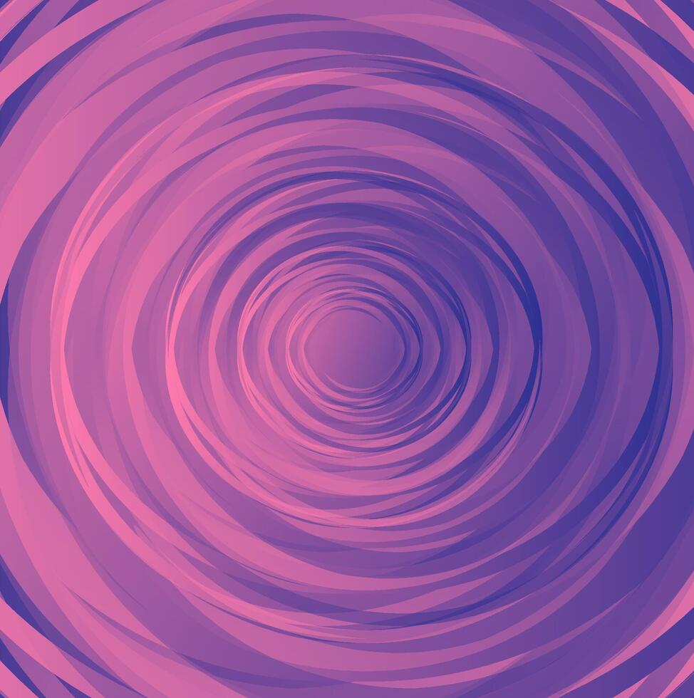 vetor abstrato padronizar do volta formas dentro a Formato do uma espiral em uma Rosa e azul fundo