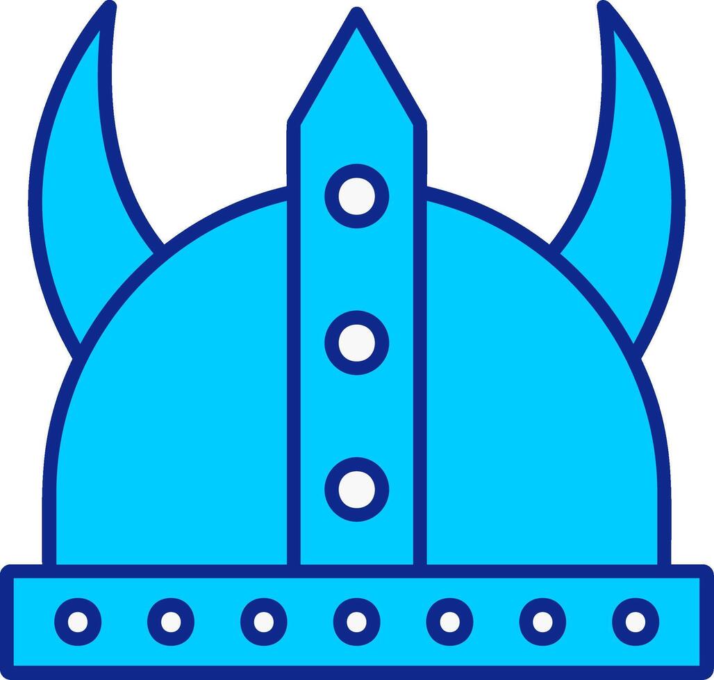 viking azul preenchidas ícone vetor