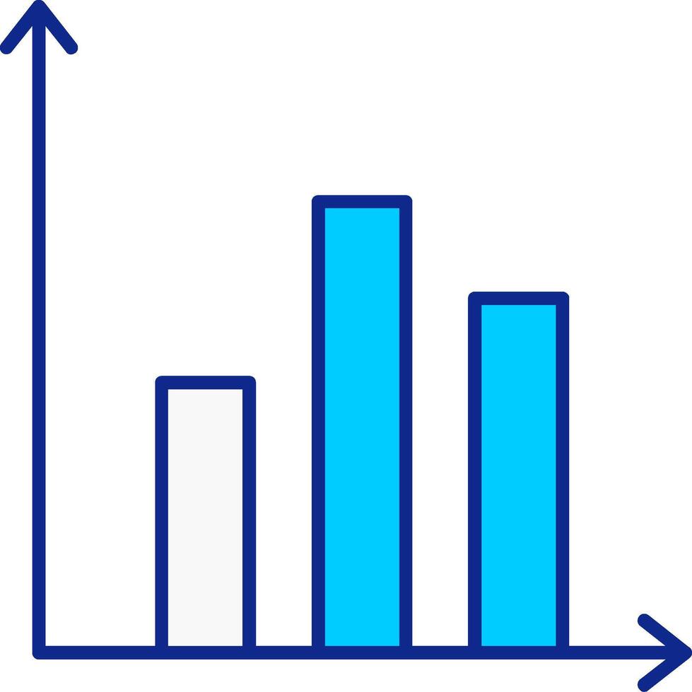 predição azul preenchidas ícone vetor