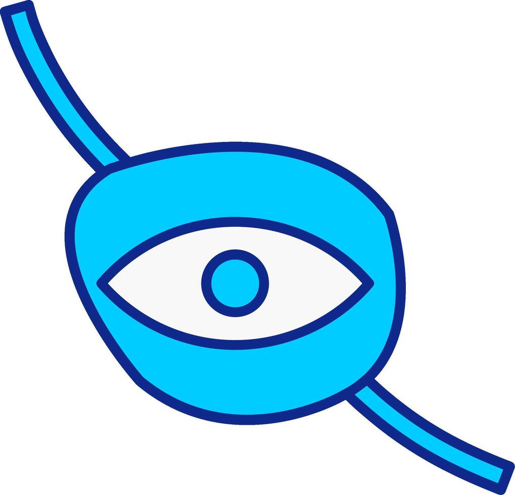 tapa-olho azul preenchidas ícone vetor
