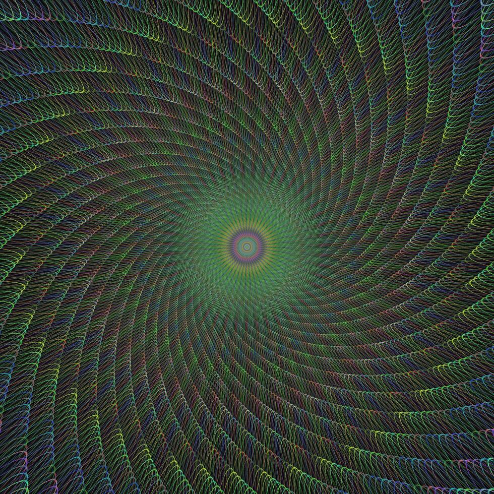 colorida computador gerado espiral fractal Projeto fundo vetor