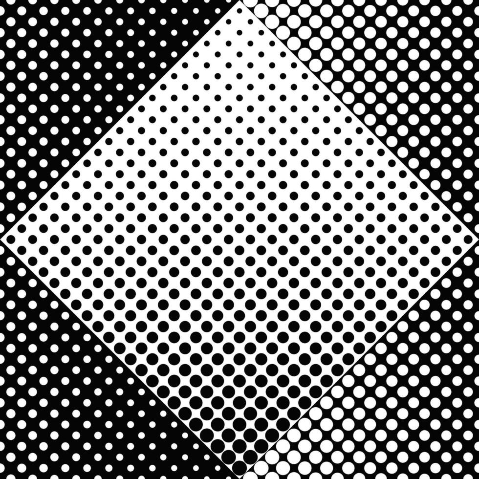 Preto e branco desatado geométrico círculo padronizar fundo - abstrato monocromático vetor ilustração