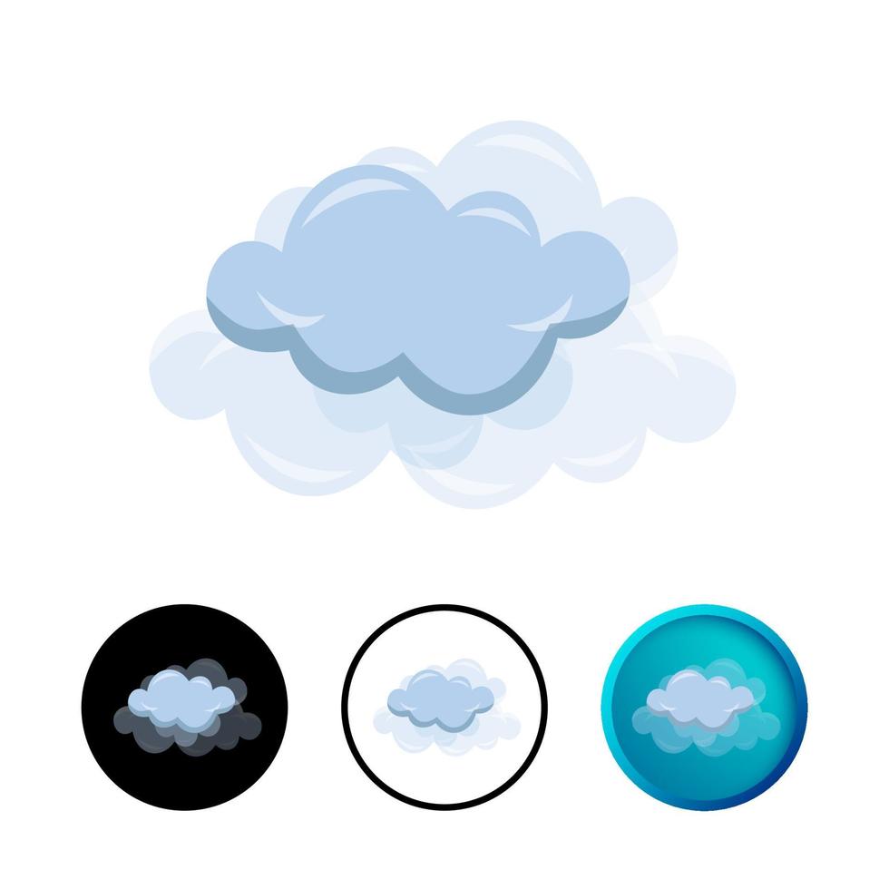 ilustração moderna do ícone de neblina vetor