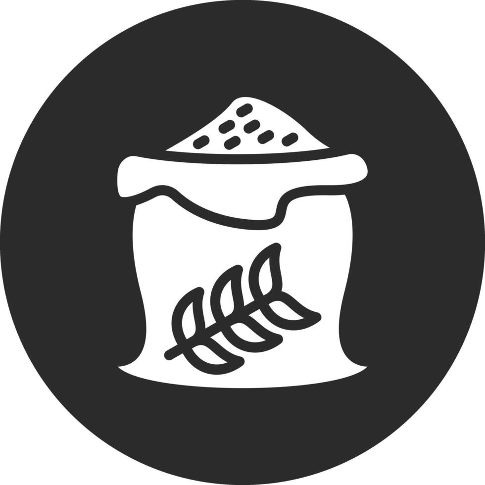 ícone de vetor de saco de trigo
