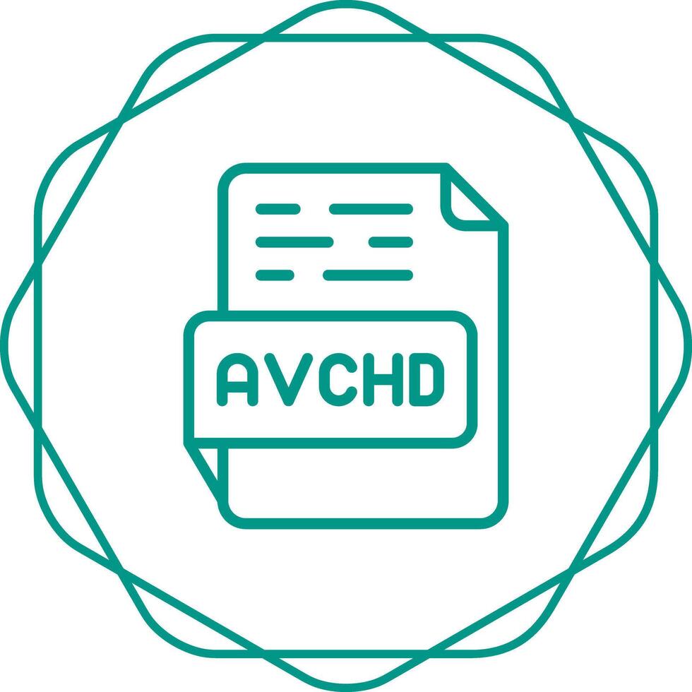 avchd vetor ícone