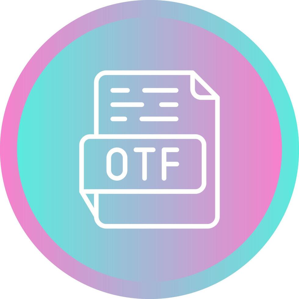 otf vetor ícone