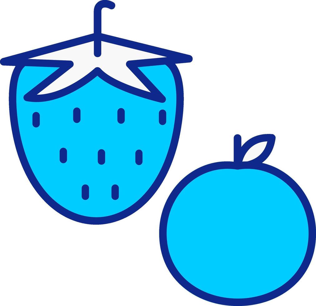 fruta azul preenchidas ícone vetor