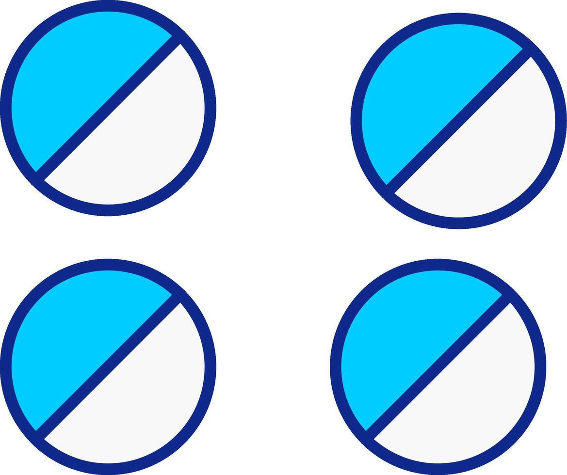 comprimidos azul preenchidas ícone vetor