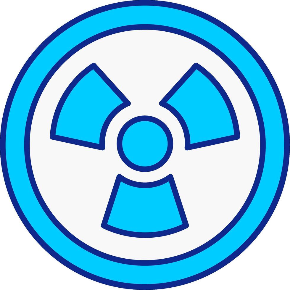 nuclear azul preenchidas ícone vetor