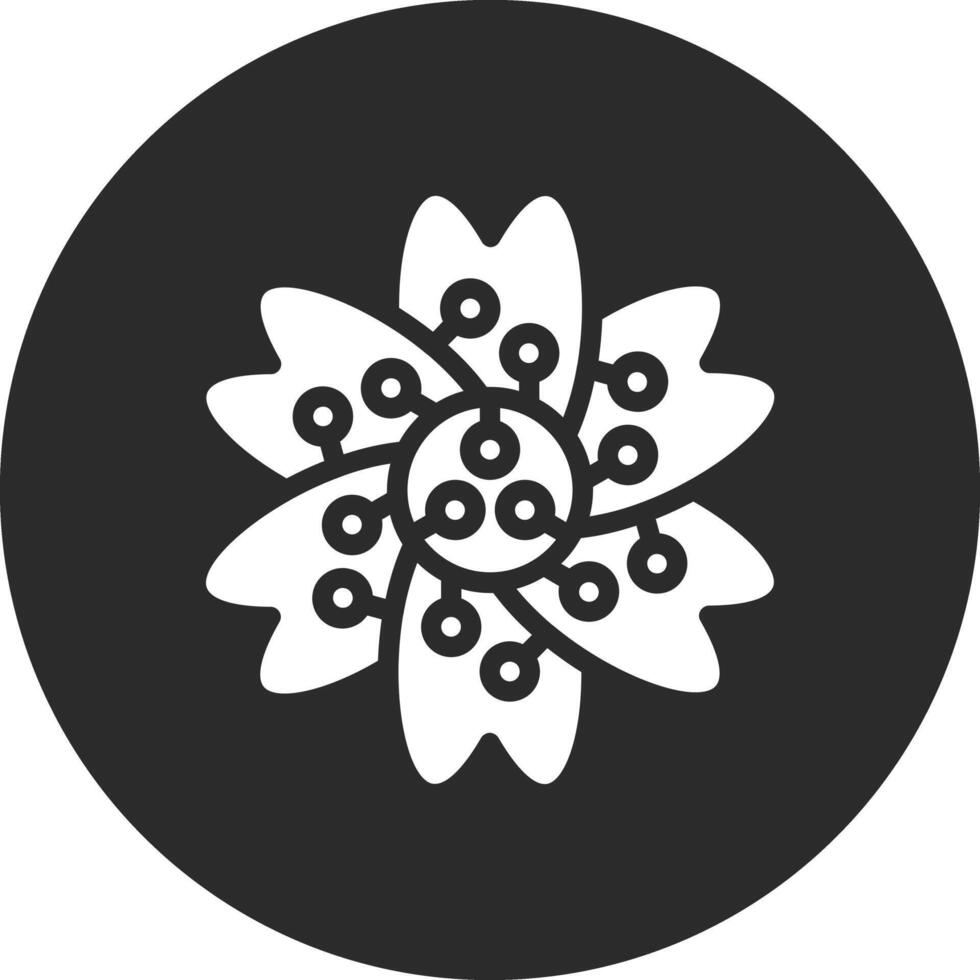 ícone de vetor de flor de cerejeira