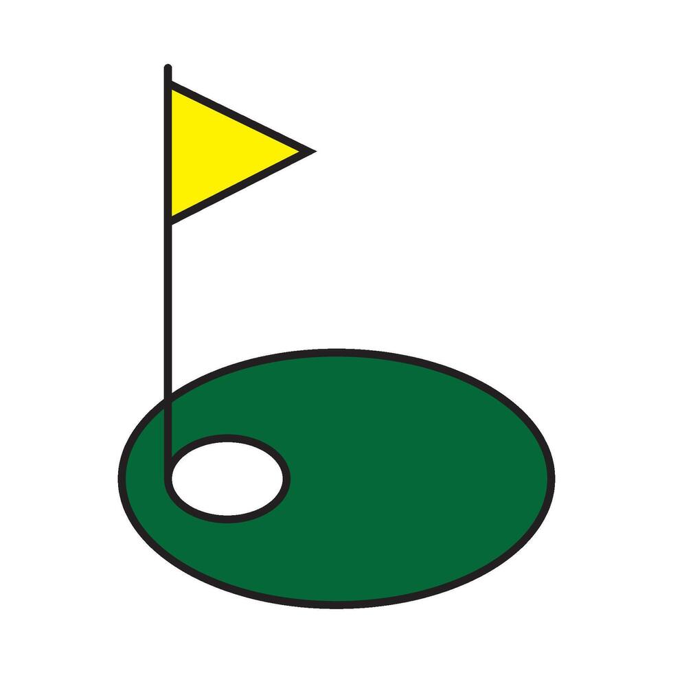 golfe orifício ícone vetor