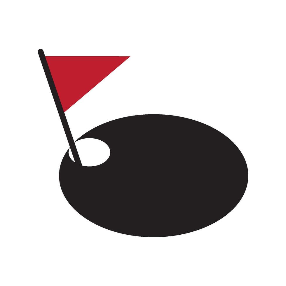 golfe orifício ícone vetor