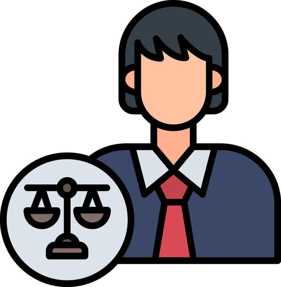 ícone do vetor advogado