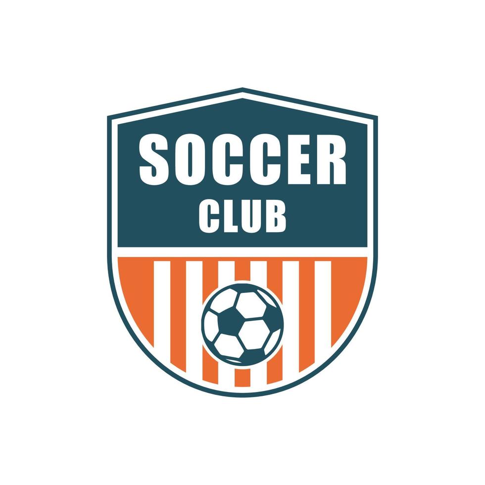 logotipo do futebol do clube de futebol vetor