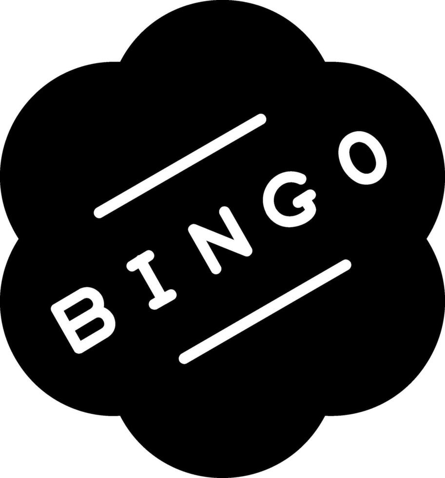 ícone de vetor de bingo