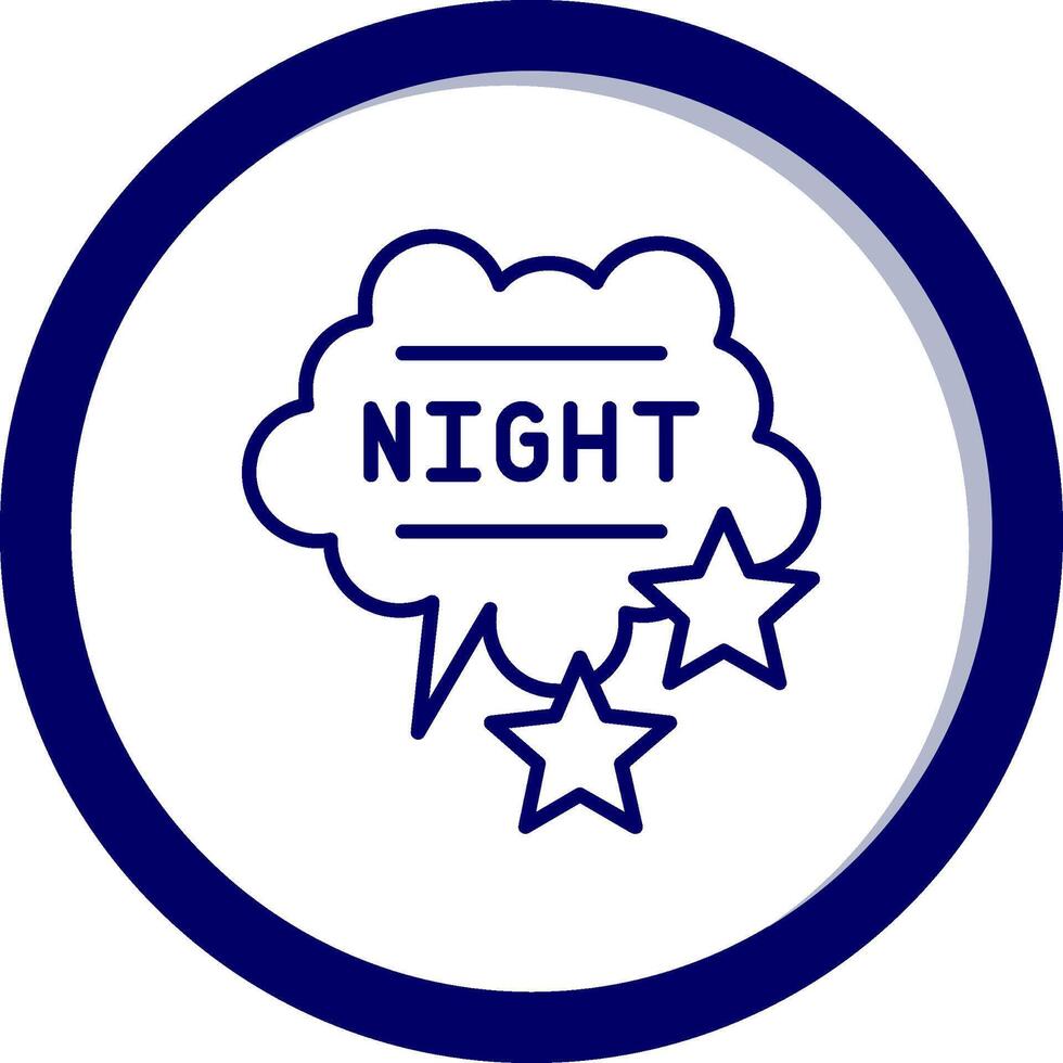 ícone de vetor de noite