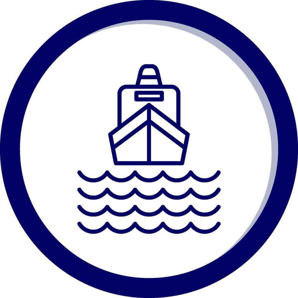 ícone de vetor de navio