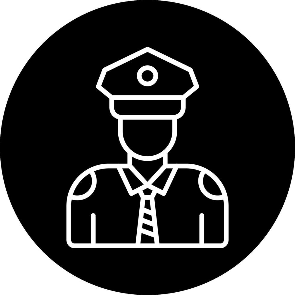ícone de vetor de guarda de segurança
