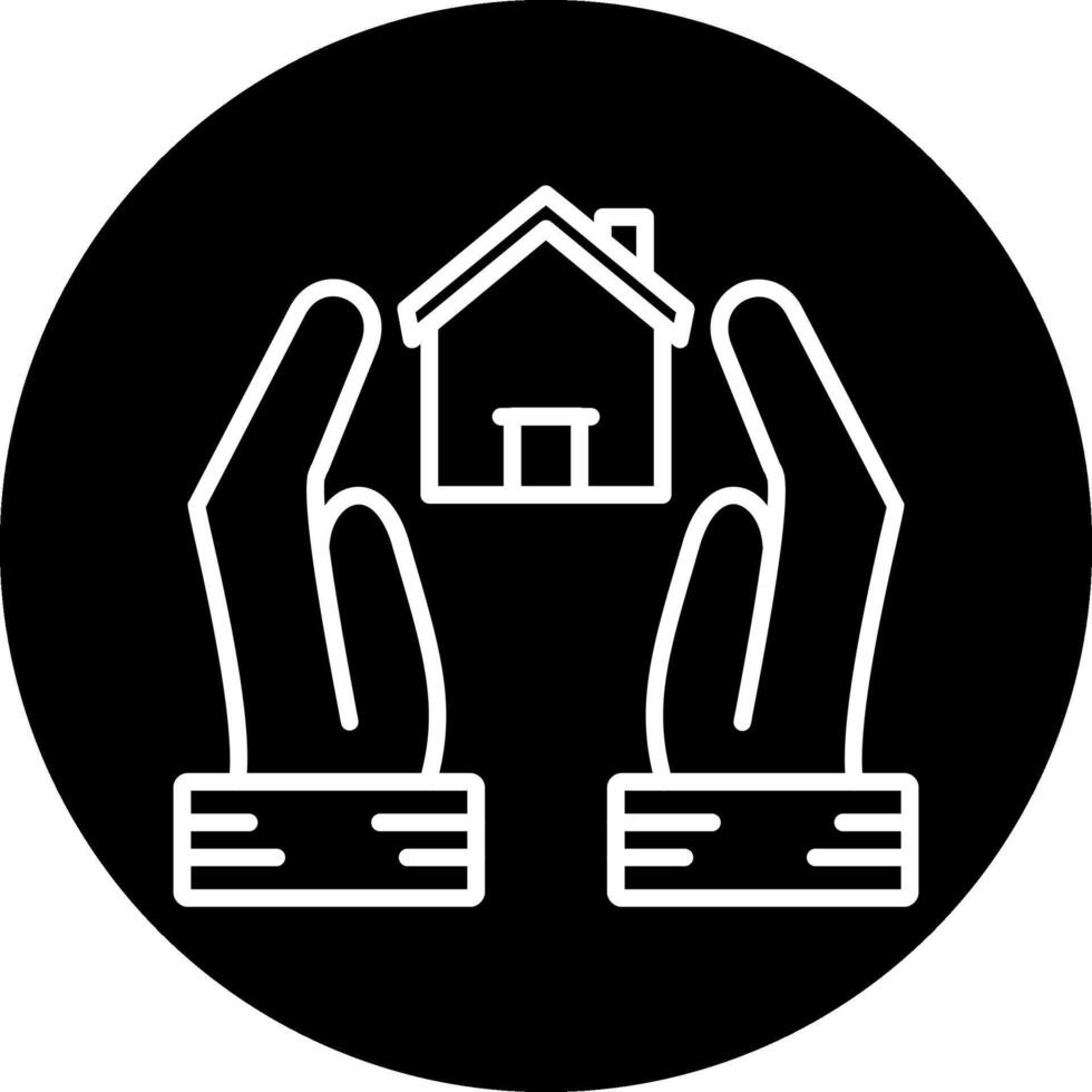 ícone de vetor de seguro residencial