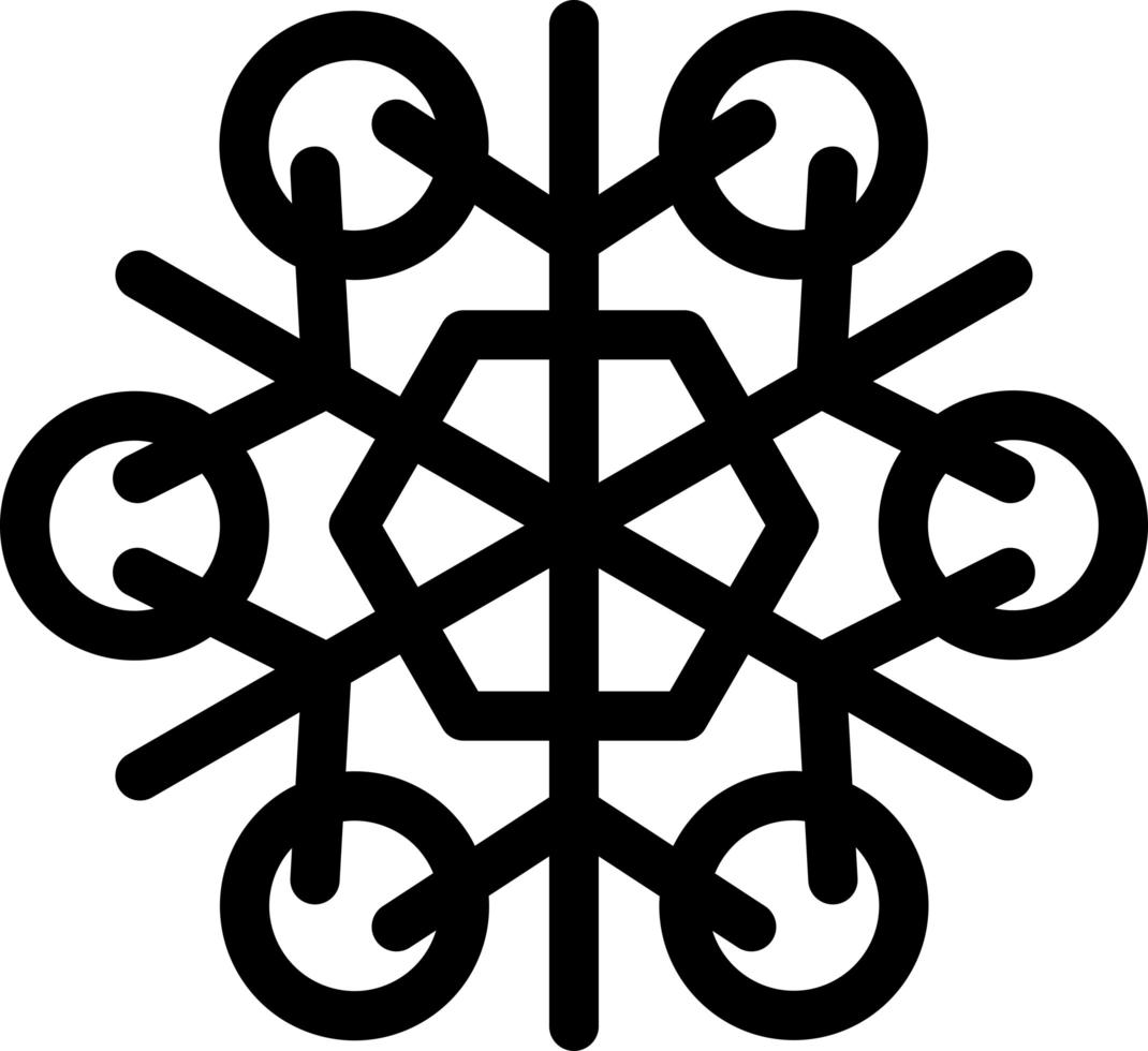 floco de neve decoração temporada de inverno sinal arte vetorial vetor