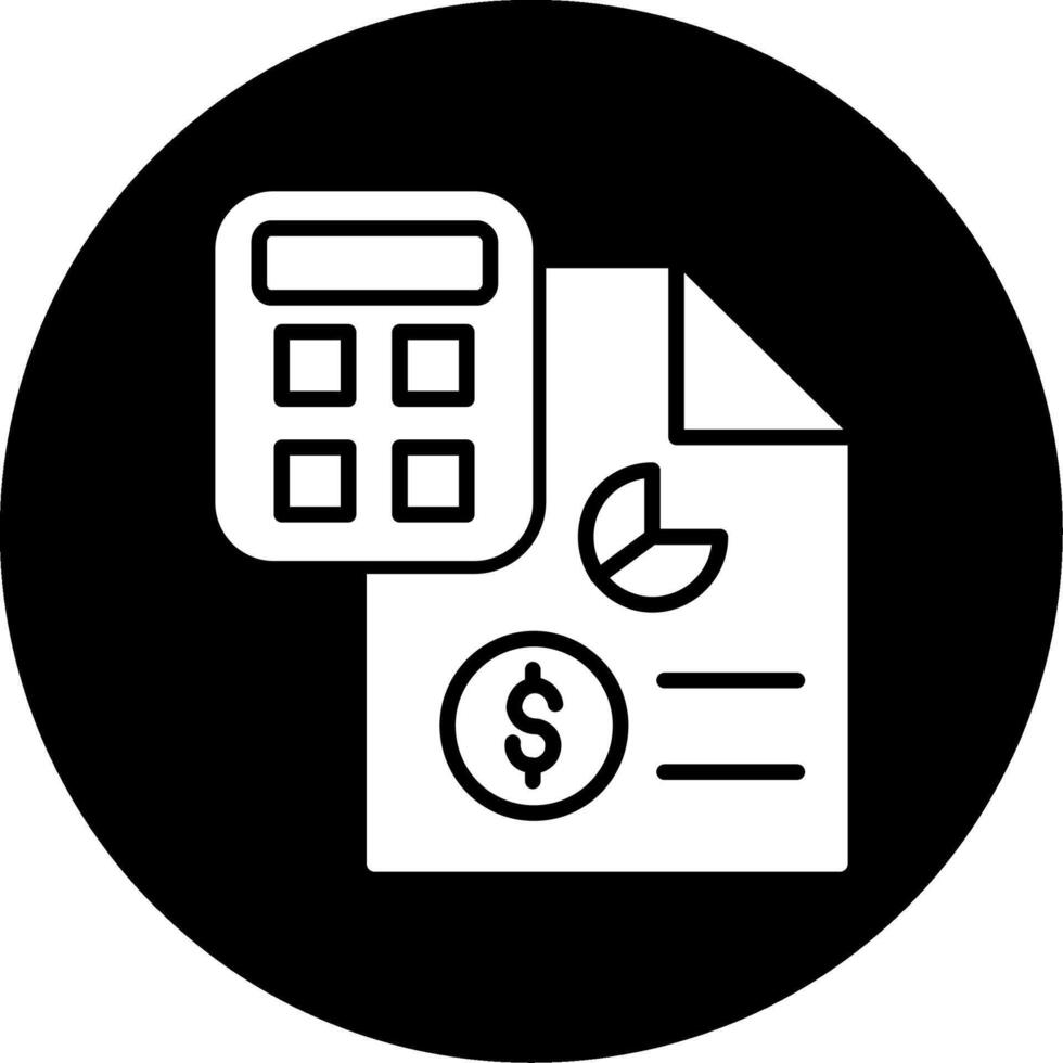 ícone de vetor de contabilidade