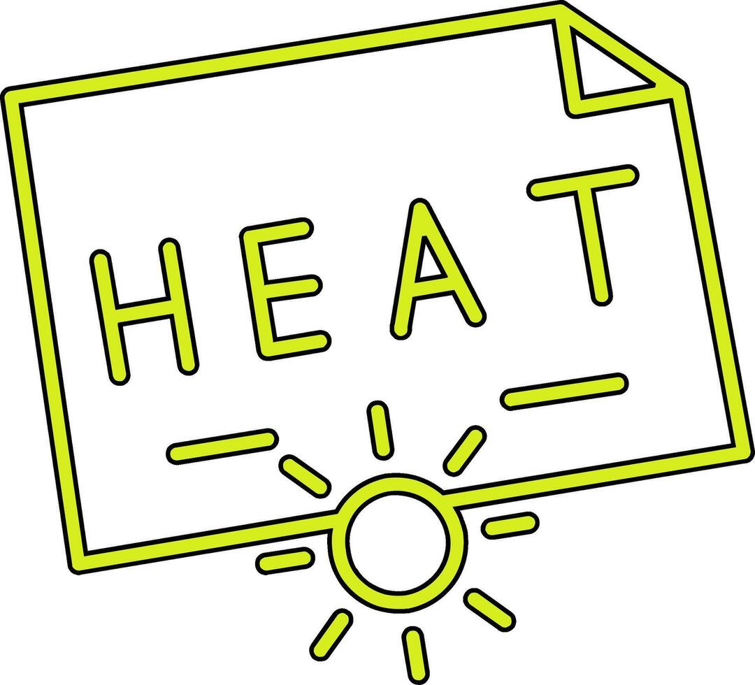 ícone de vetor de calor