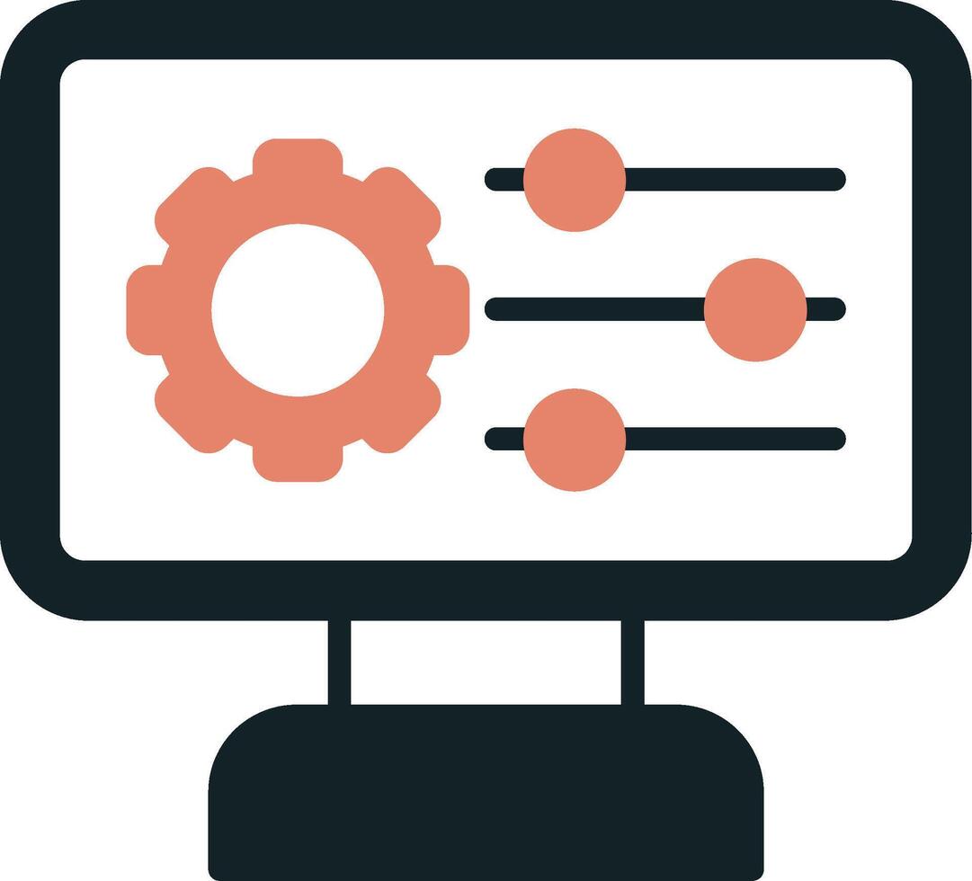 ícone de vetor de configurações