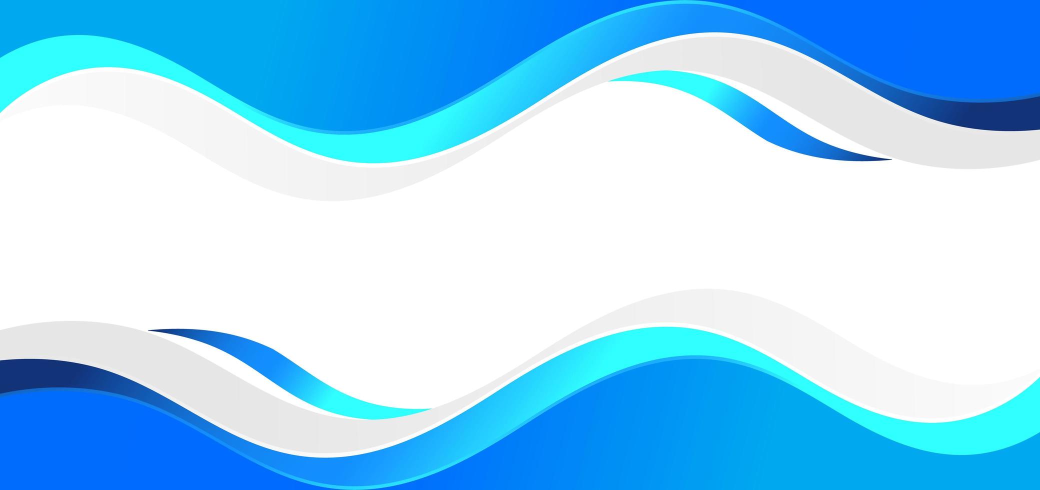 abstrato azul curvo e onda em fundo branco. vetor
