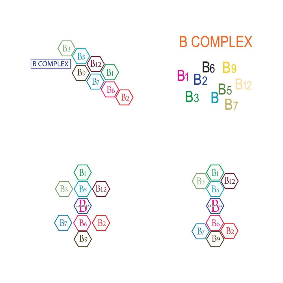 b modelo de design de ilustração de ícone de vetor complexo