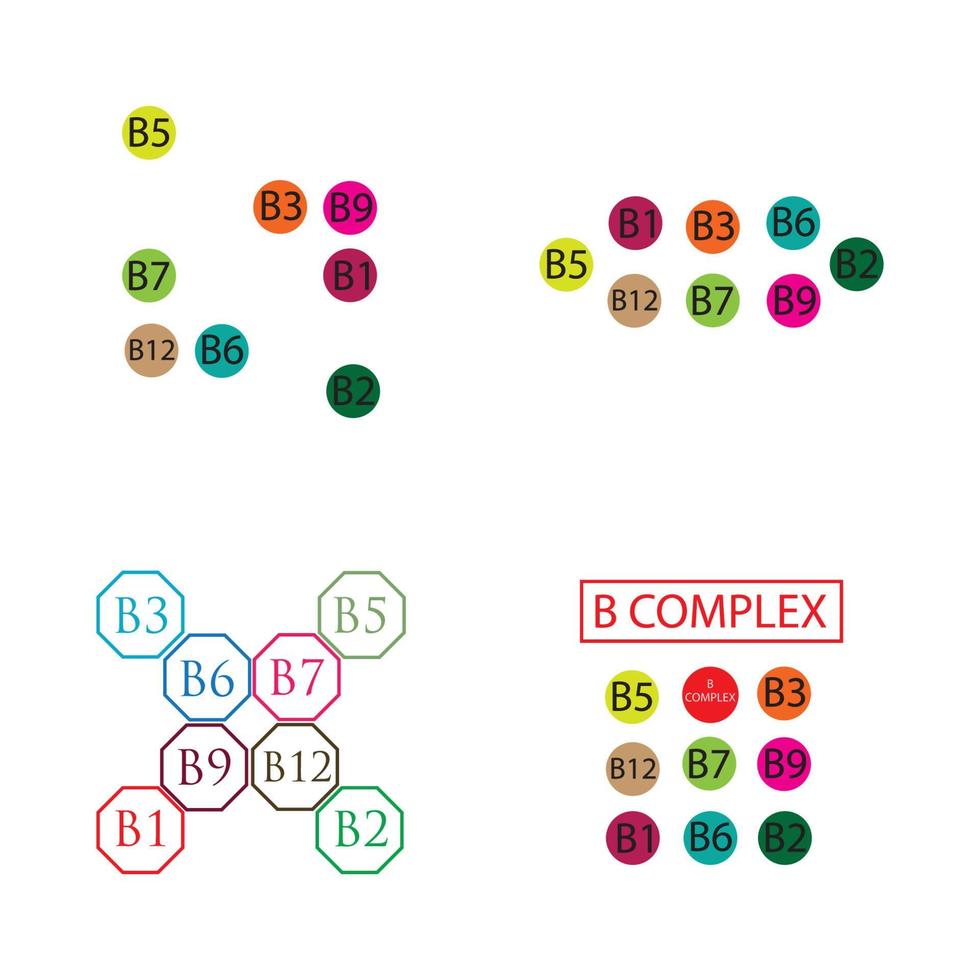 b modelo de design de ilustração de ícone de vetor complexo