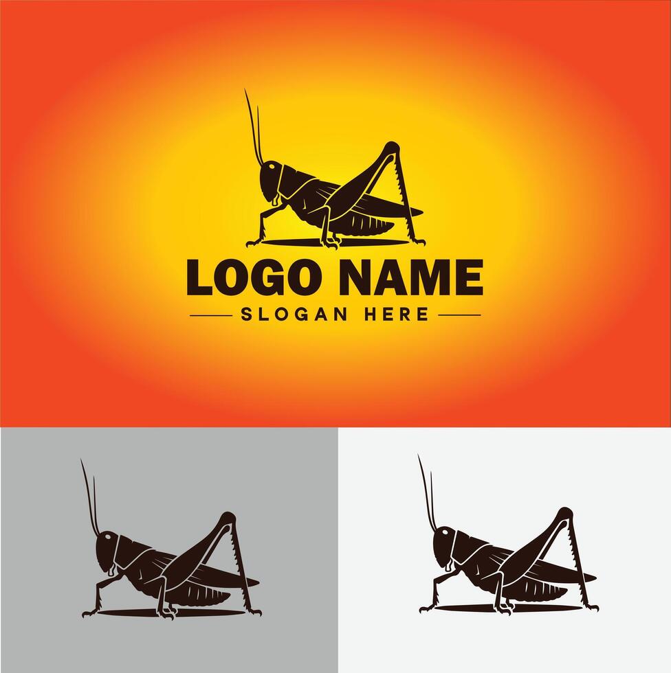 gafanhoto logotipo vetor arte ícone gráficos para companhia marca o negócio ícone gafanhoto logotipo modelo